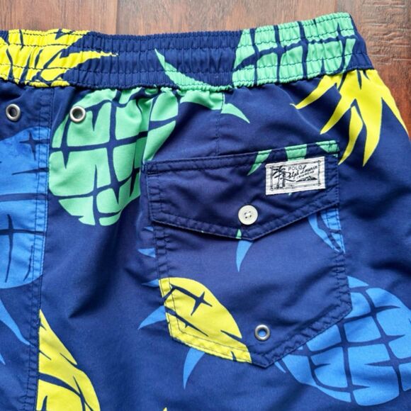🍍Polo Ralph Lauren Pineapple Swim Trunks Mens XL Beach Tropical Pony Logo Summer - Picture 12 of 16